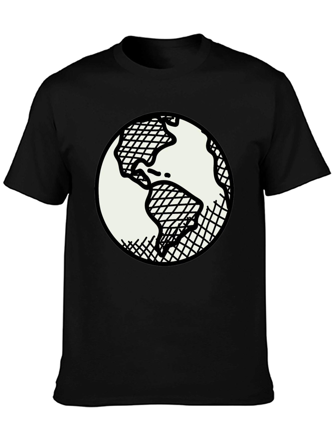 Earth Graphic Black T-Shirt
