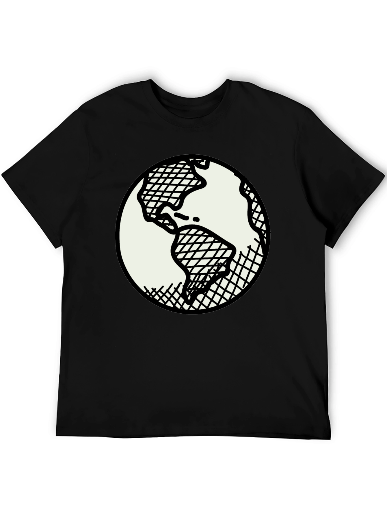 Earth Graphic Black T-Shirt