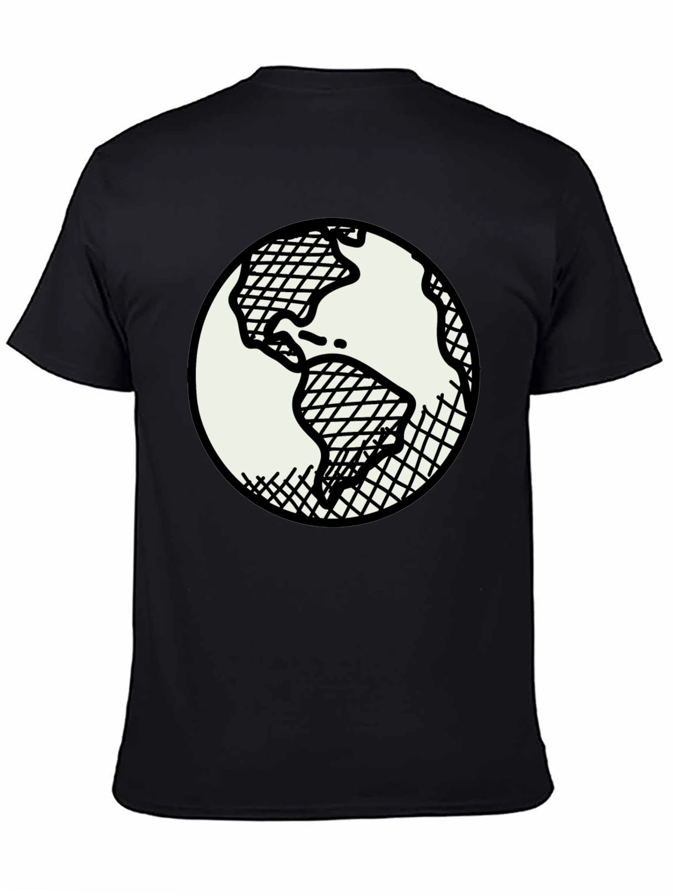 Earth Graphic Black T-Shirt