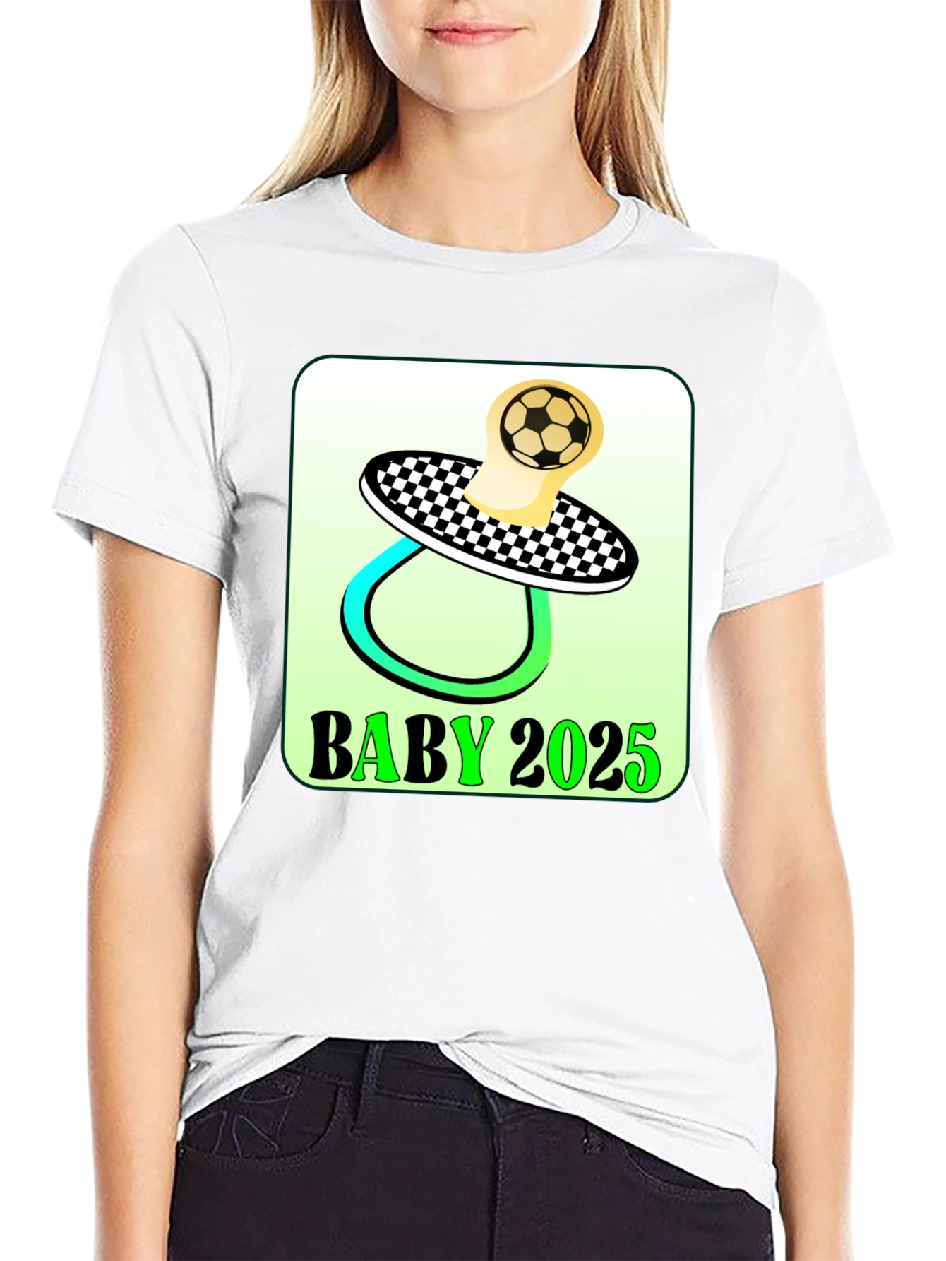 Baby 2025 Soccer Pacifier T-Shirt