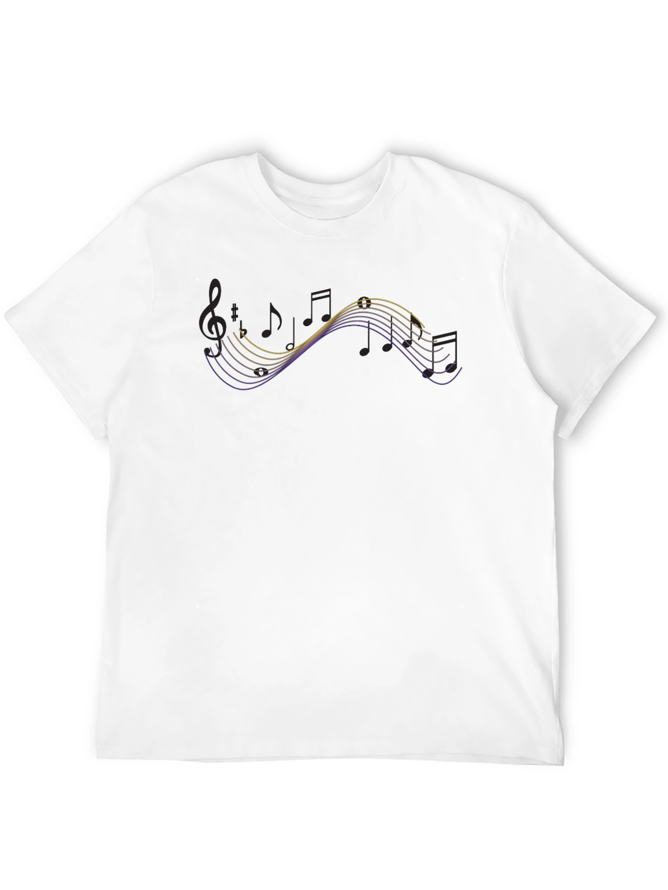 Musical Wave T-Shirt - Modern Graphic Tee