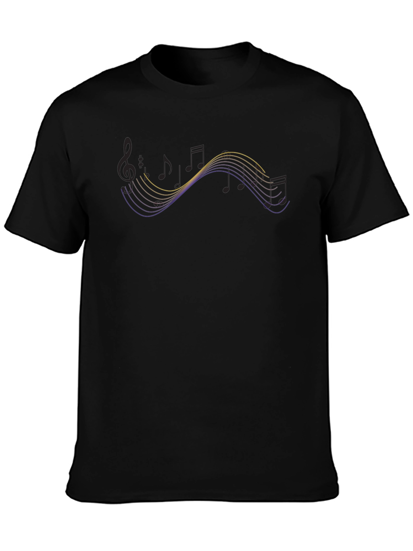 Musical Wave T-Shirt - Modern Graphic Tee