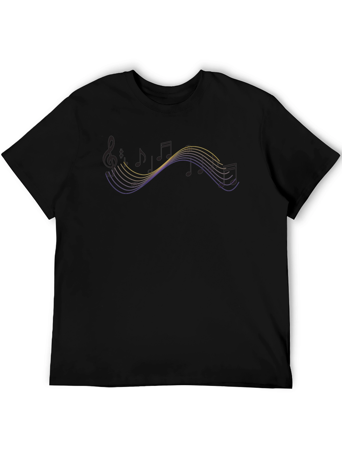 Musical Wave T-Shirt - Modern Graphic Tee