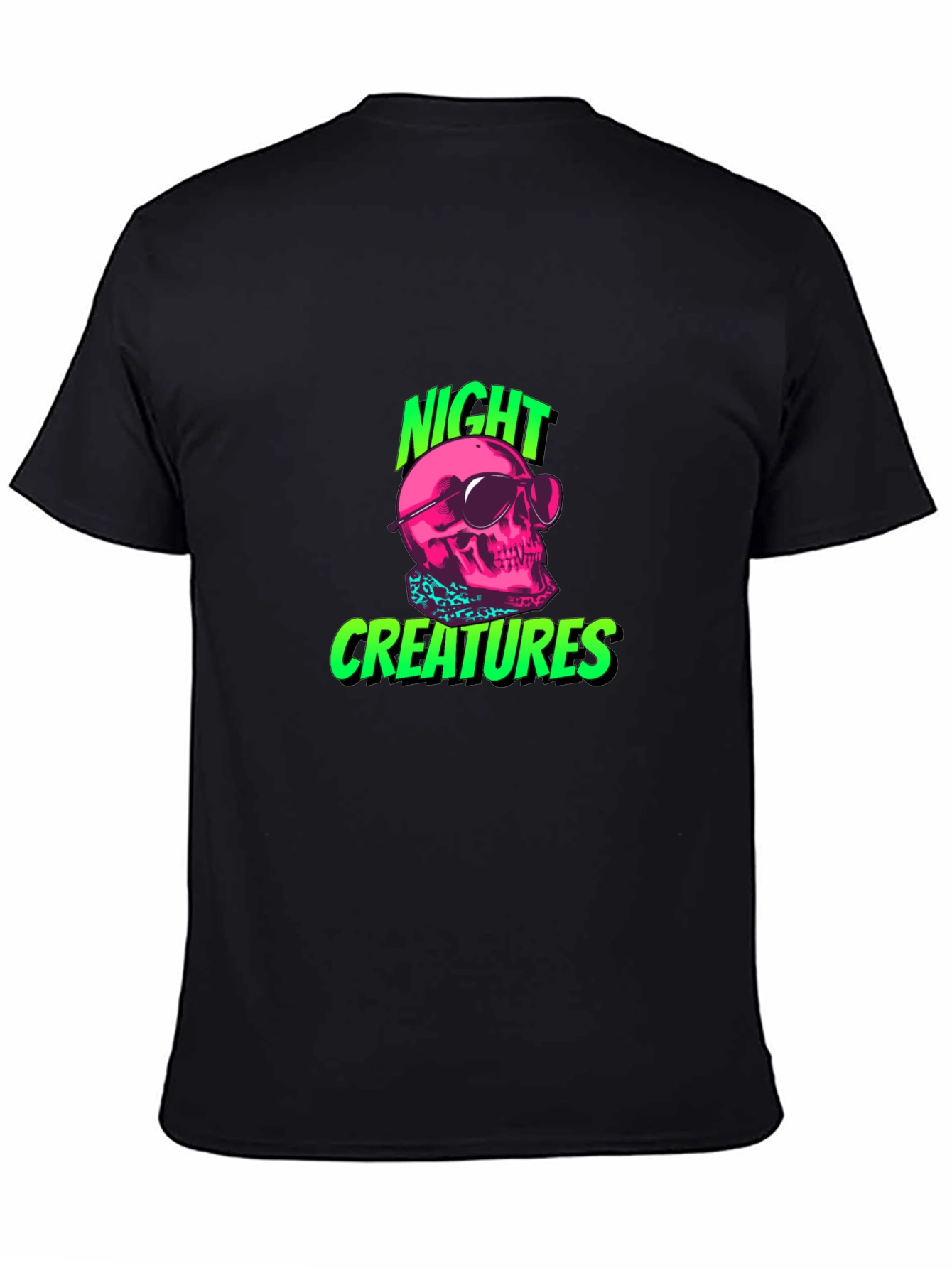 Night Creatures Skull Graphic T-Shirt