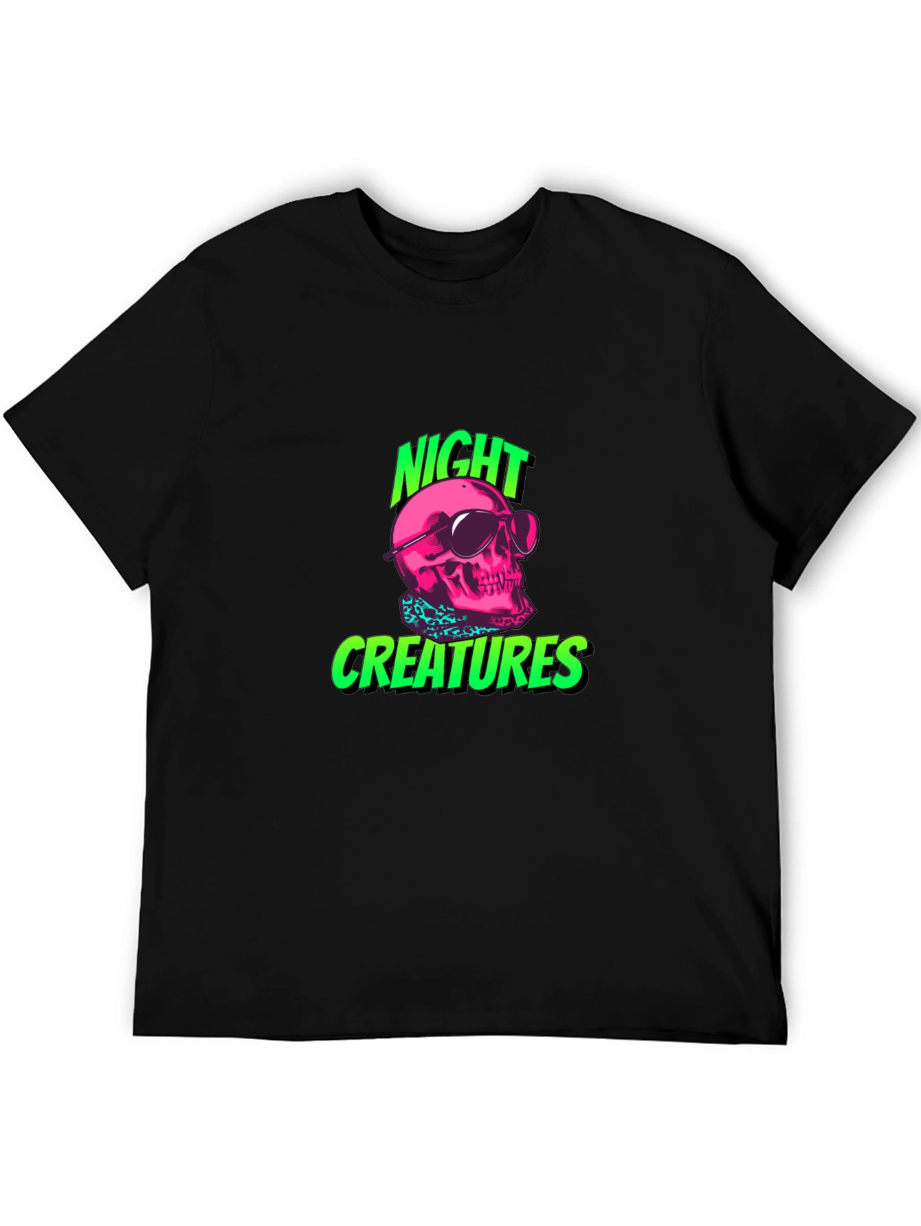 Night Creatures Skull Graphic T-Shirt