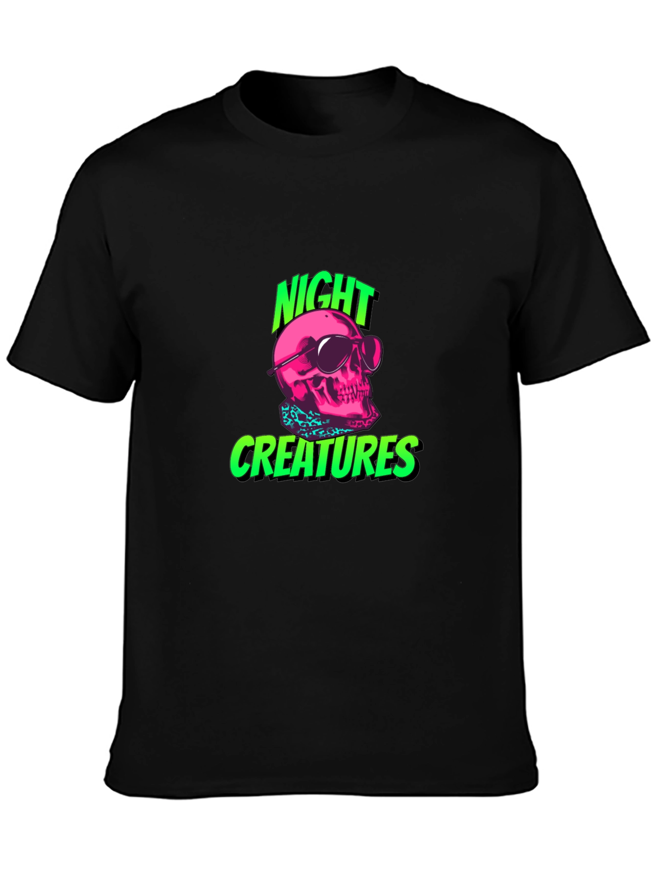 Night Creatures Skull Graphic T-Shirt