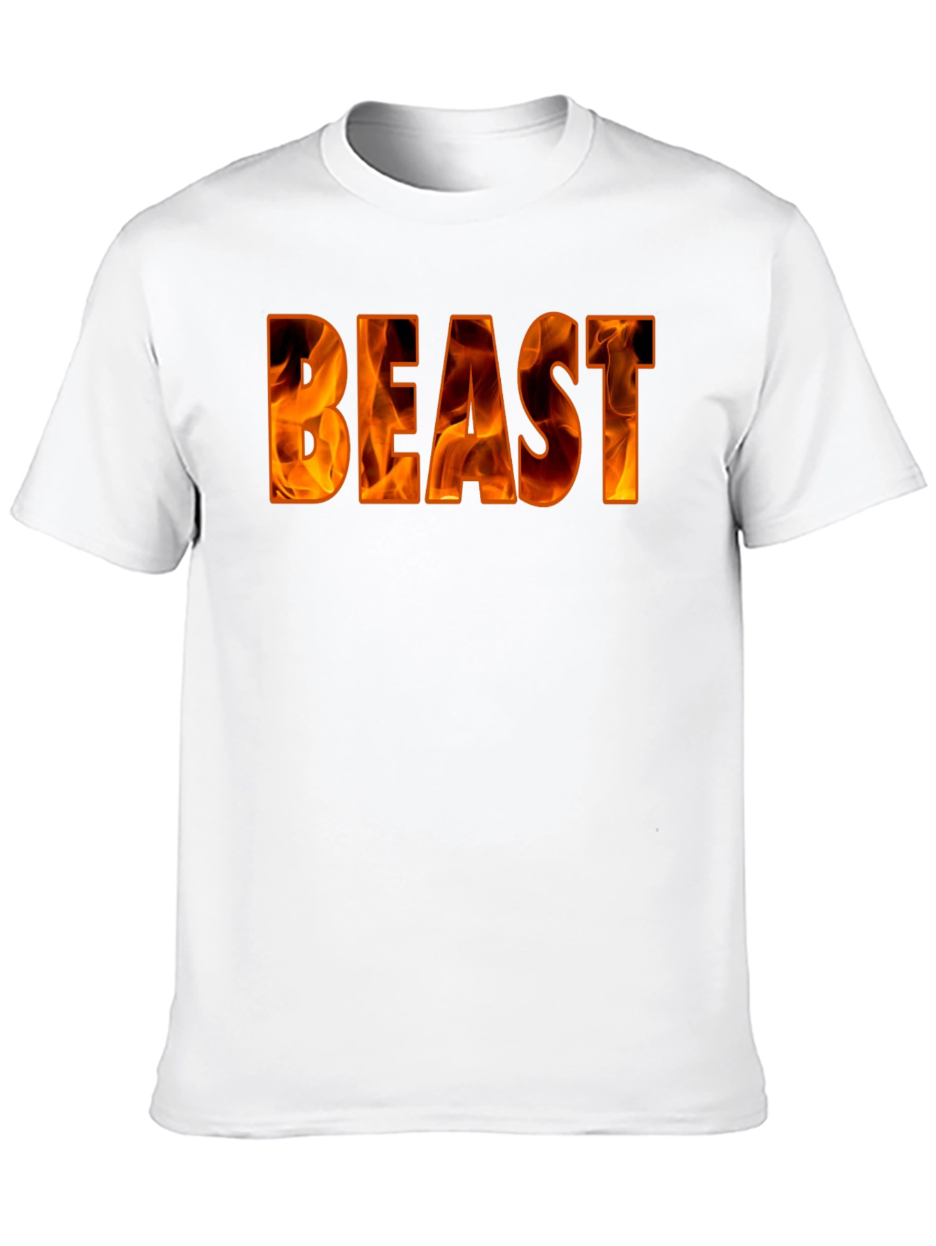 Fiery Beast Graphic Tee - Bold Black Shirt
