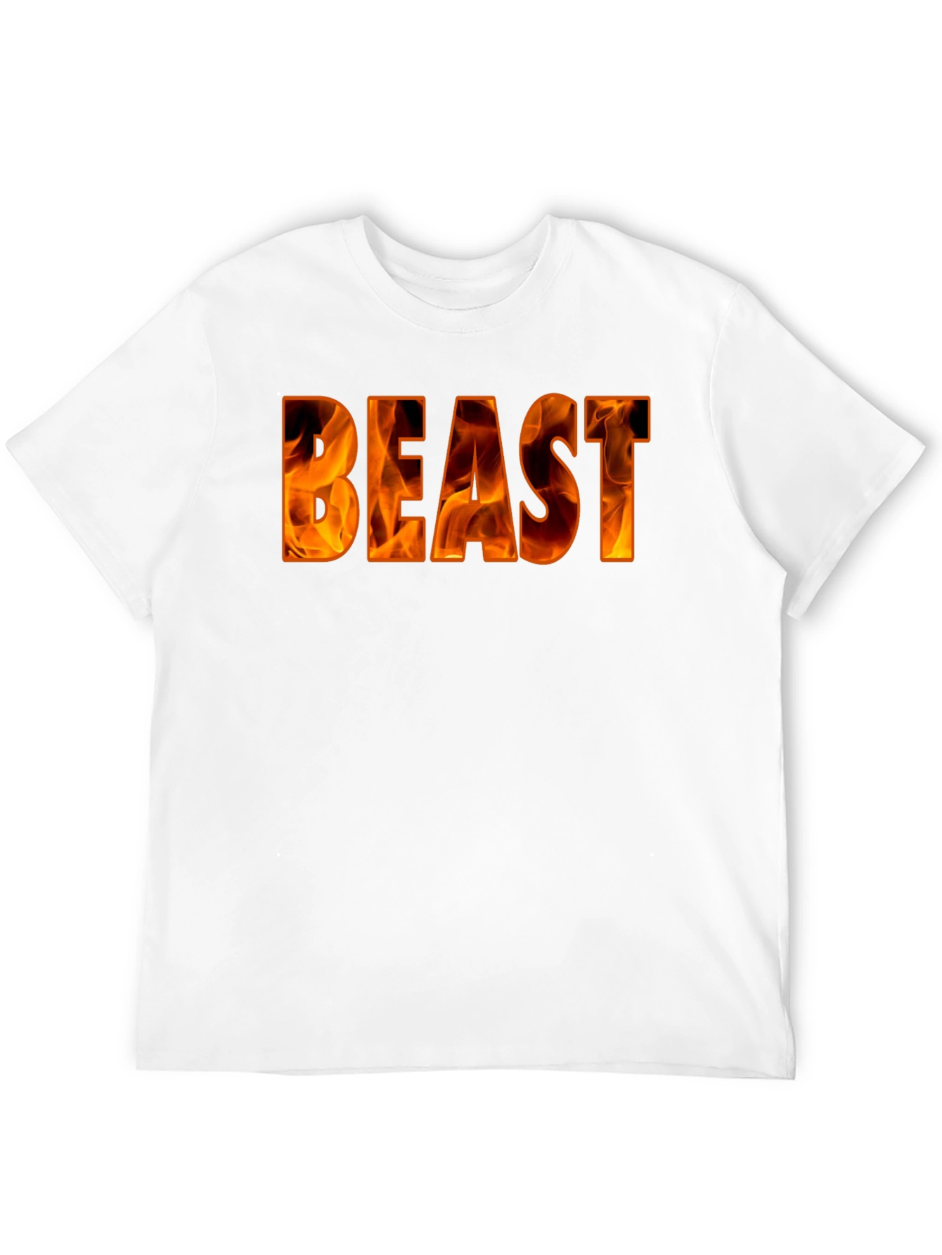 Fiery Beast Graphic Tee - Bold Black Shirt