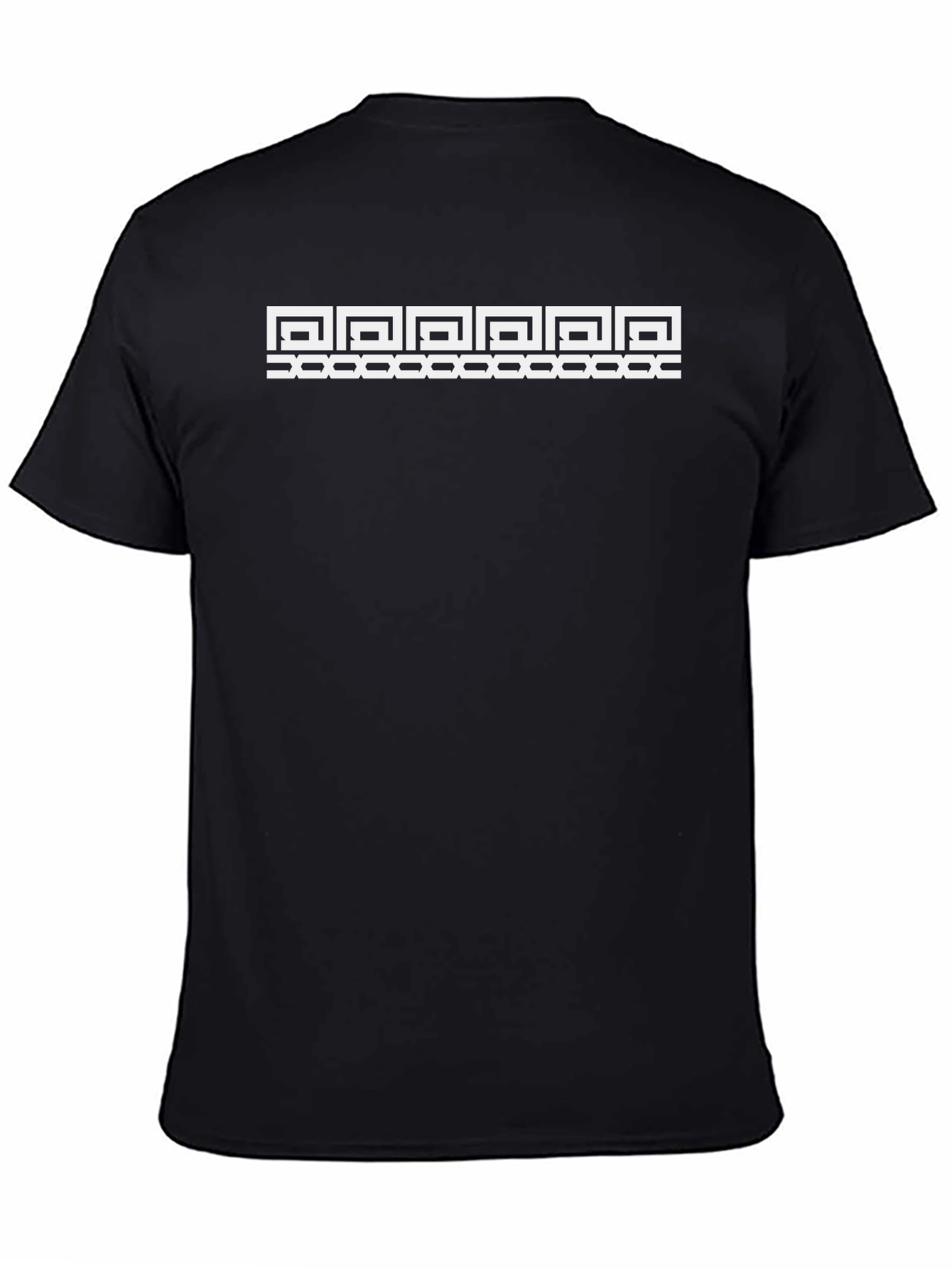 Geometric Pattern Black T-Shirt