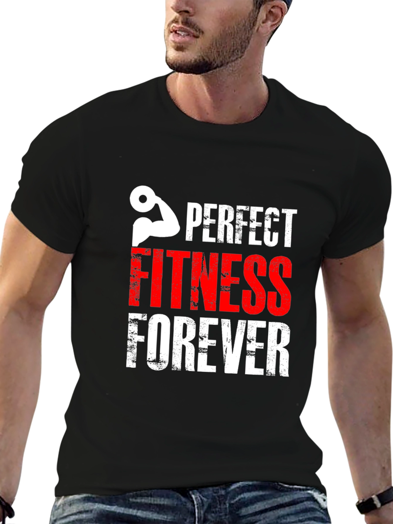 Perfect Fitness Forever Graphic Tee - Black