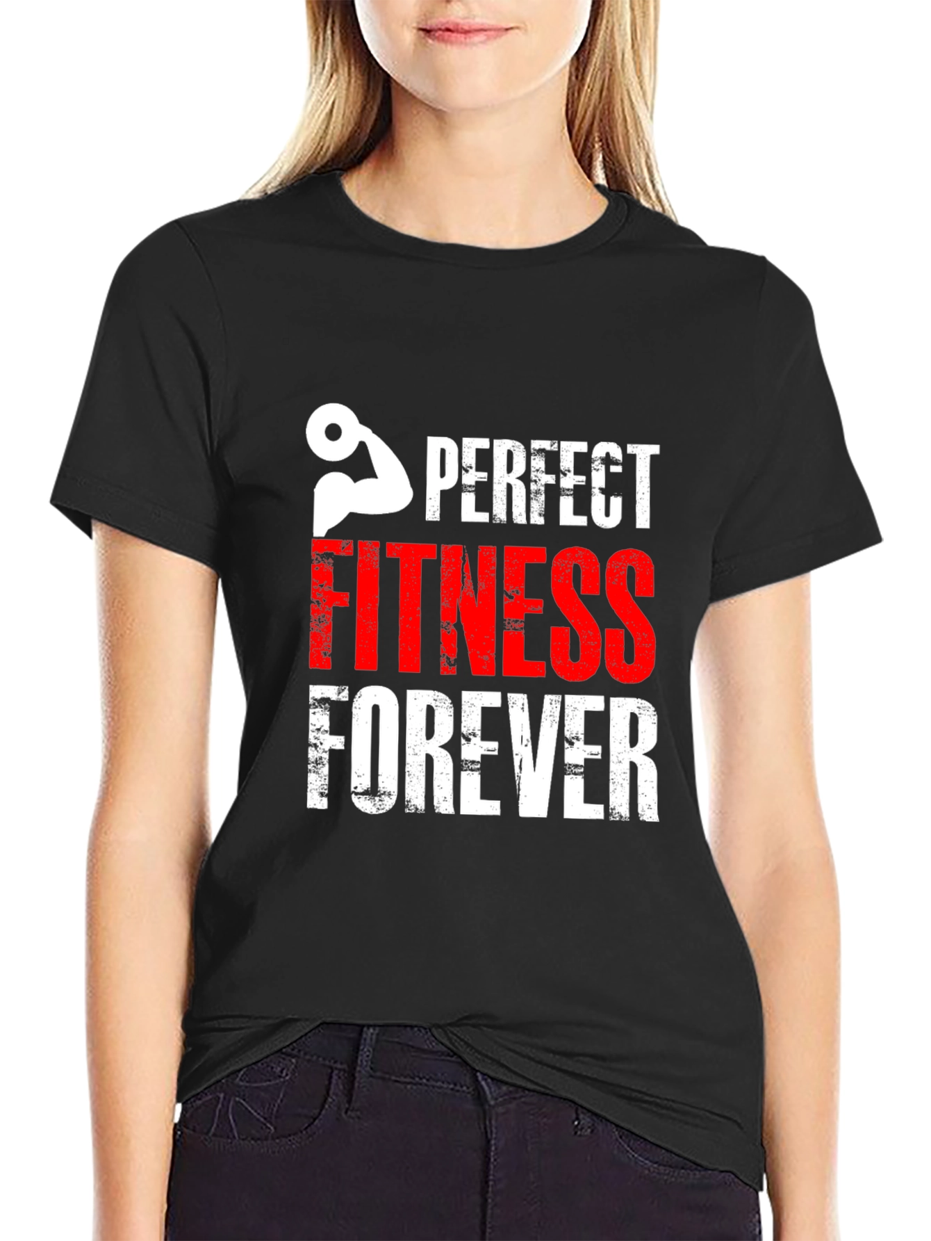 Perfect Fitness Forever Graphic Tee - Black