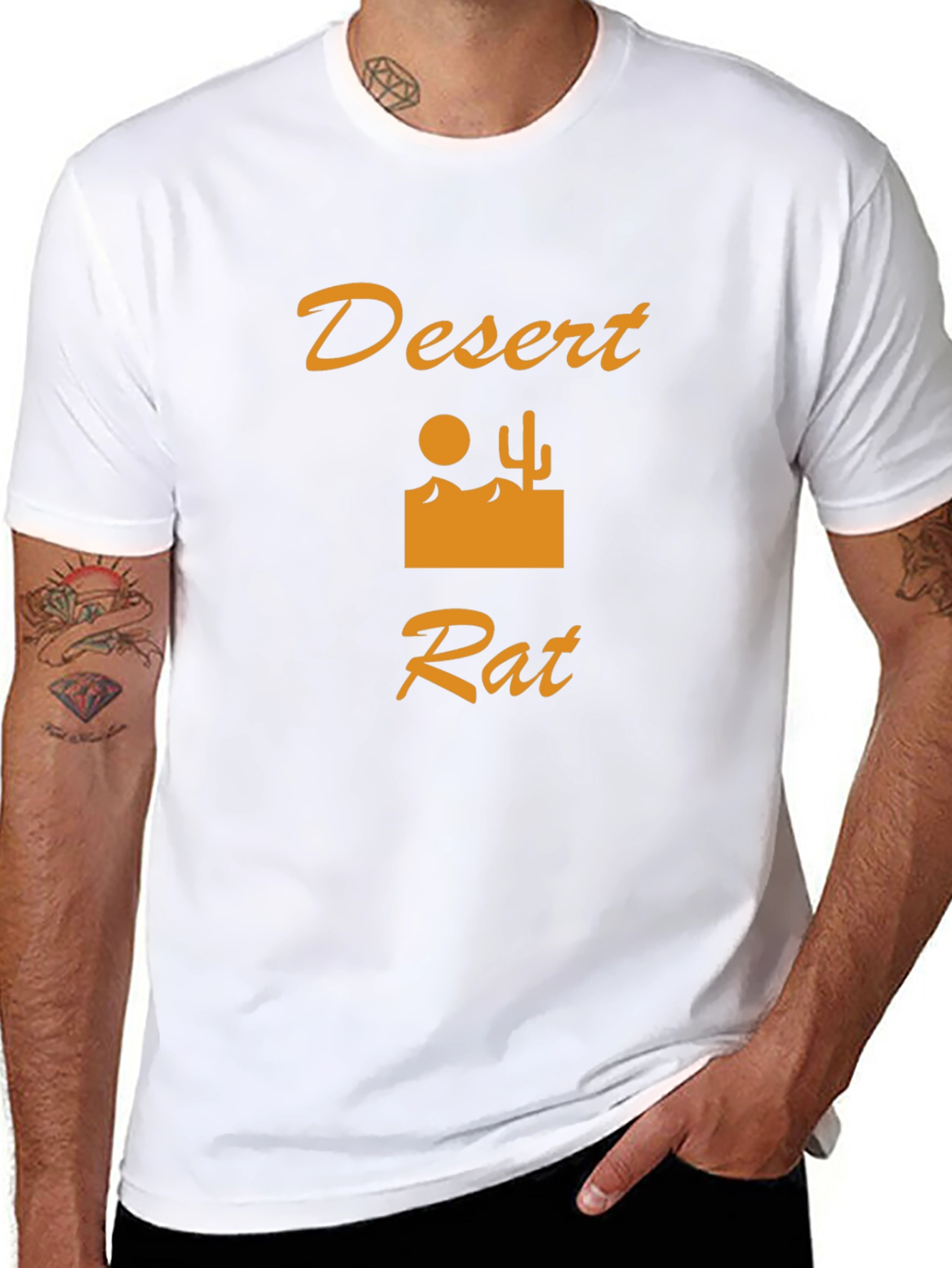 Desert Rat Graphic T-Shirt - Black