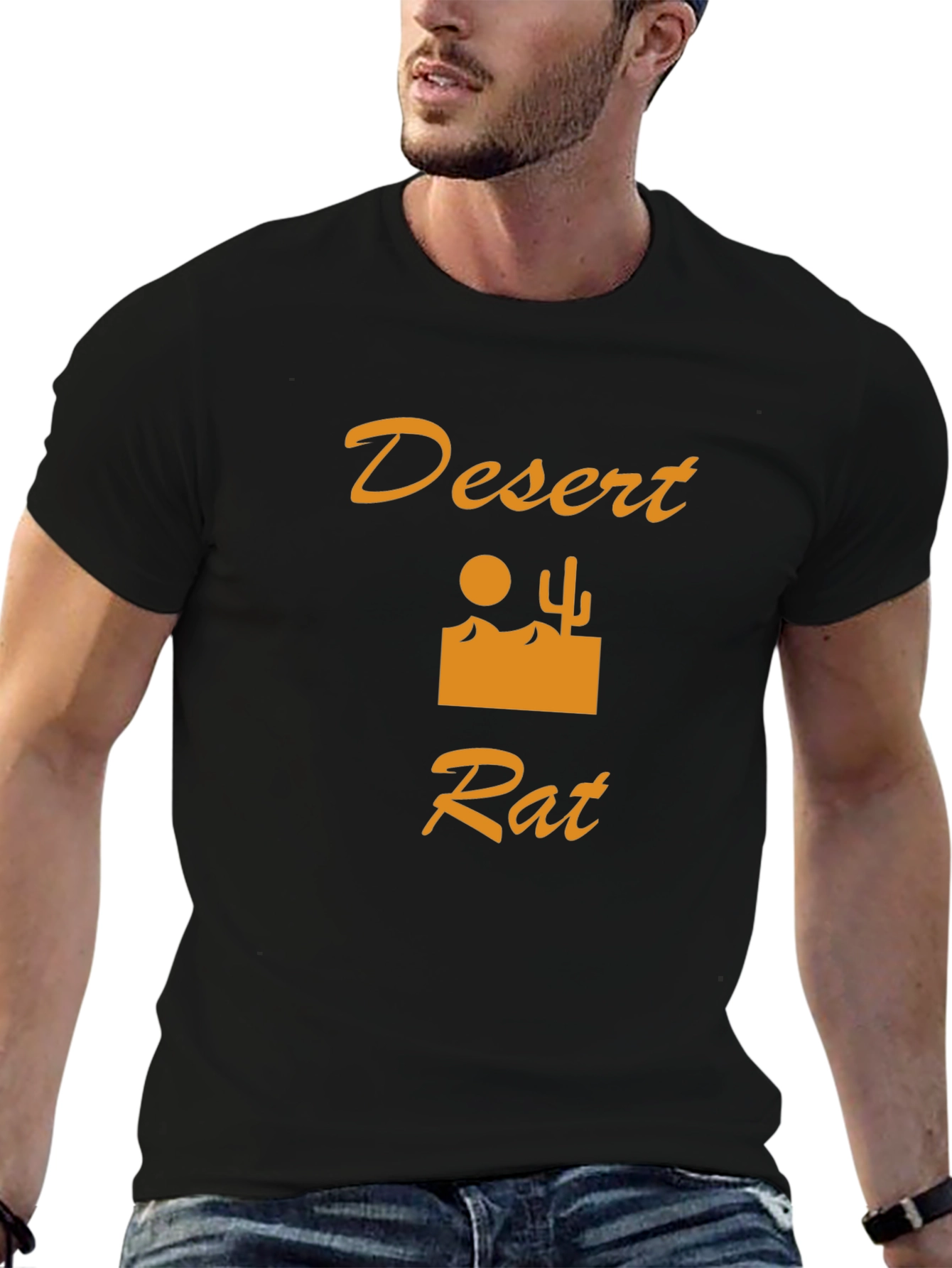 Desert Rat Graphic T-Shirt - Black