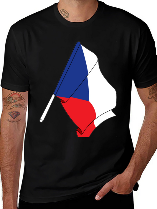 Czech Flag T-Shirt - Unique Patriotic Design