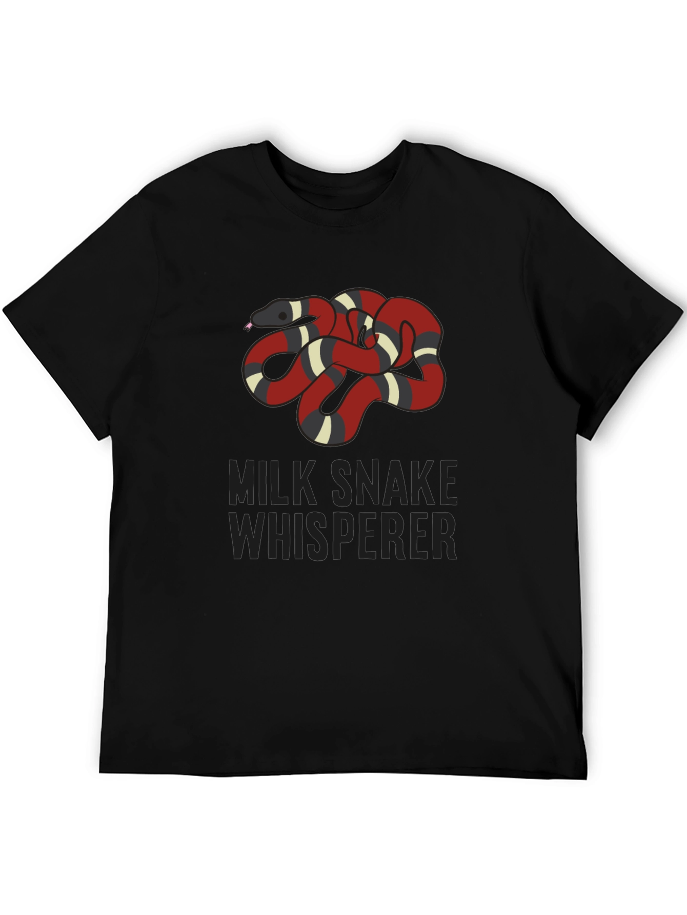 Milk Snake Whisperer Graphic Tee - Black