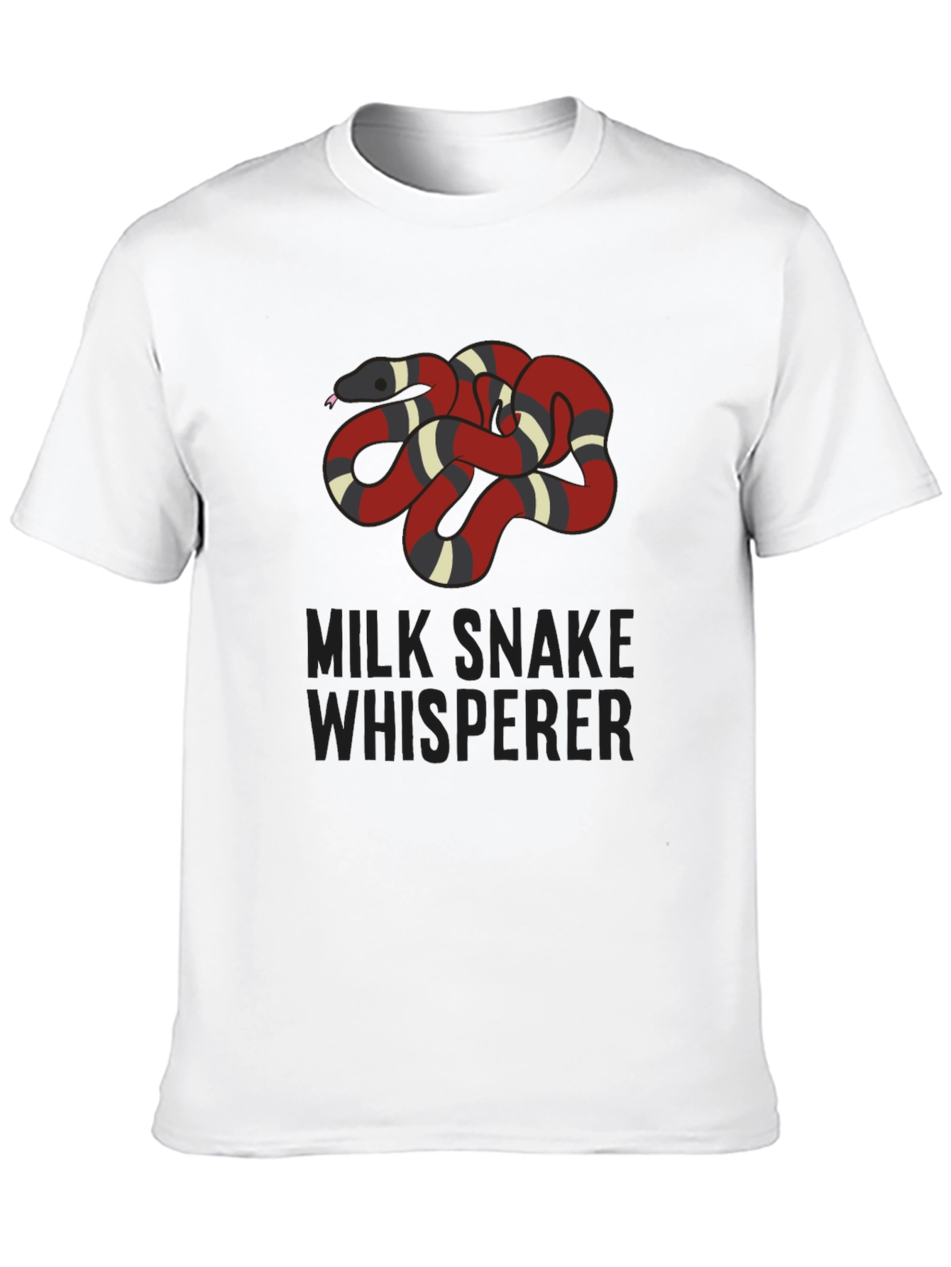Milk Snake Whisperer Graphic Tee - Black