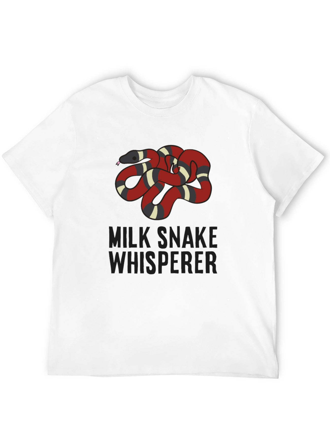 Milk Snake Whisperer Graphic Tee - Black