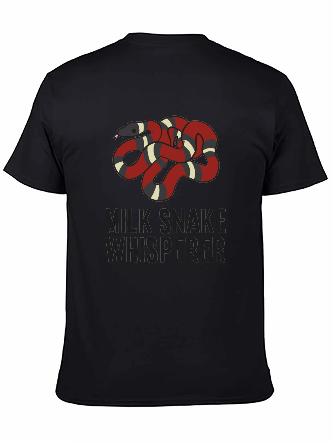 Milk Snake Whisperer Graphic Tee - Black