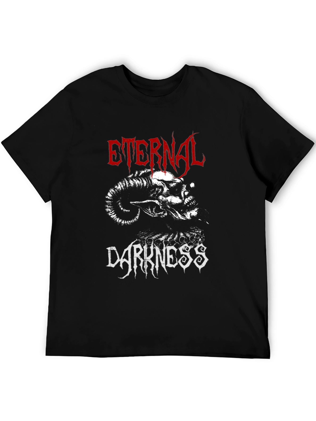 Eternal Darkness Graphic Tee - Black Metal Style