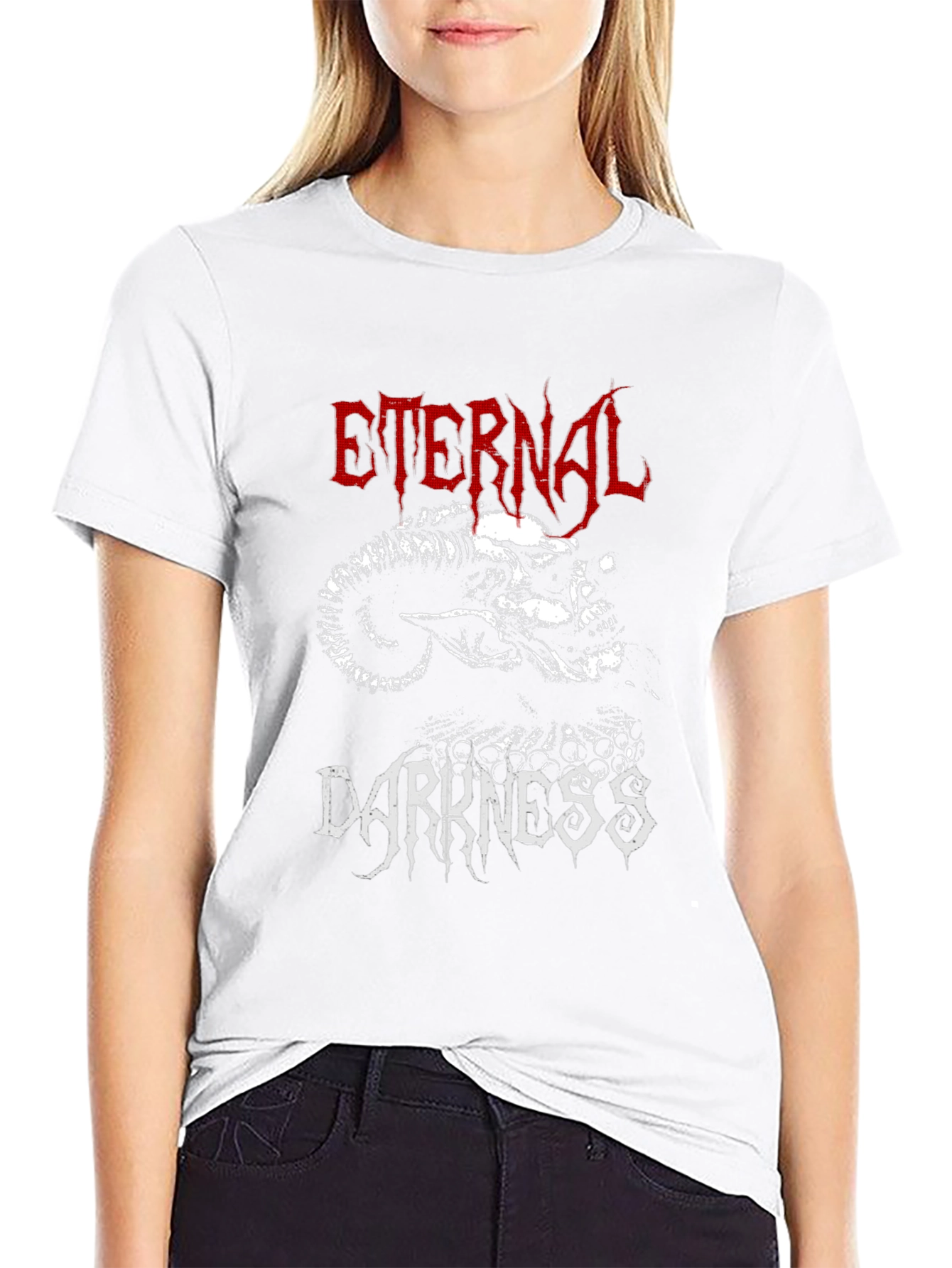 Eternal Darkness Graphic Tee - Black Metal Style