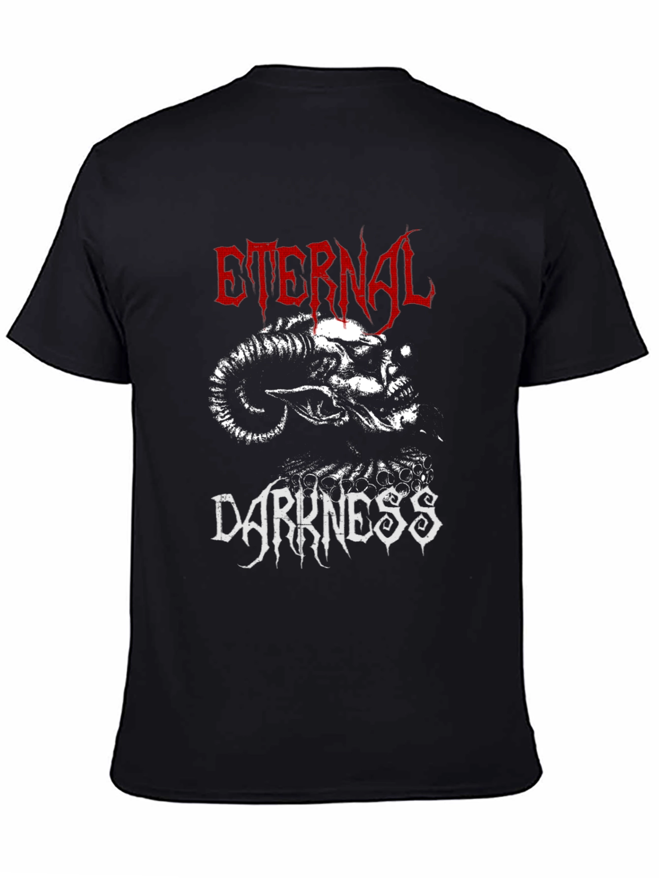 Eternal Darkness Graphic Tee - Black Metal Style