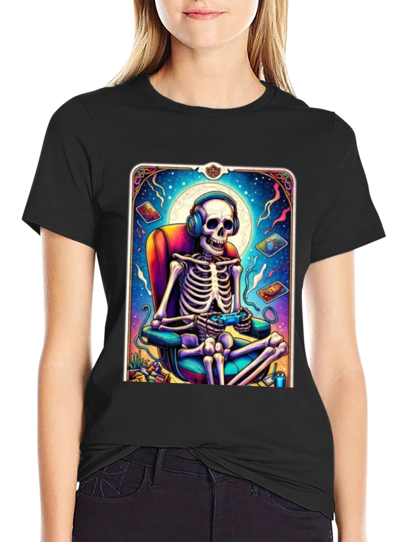 Gaming Skeleton Graphic Tee