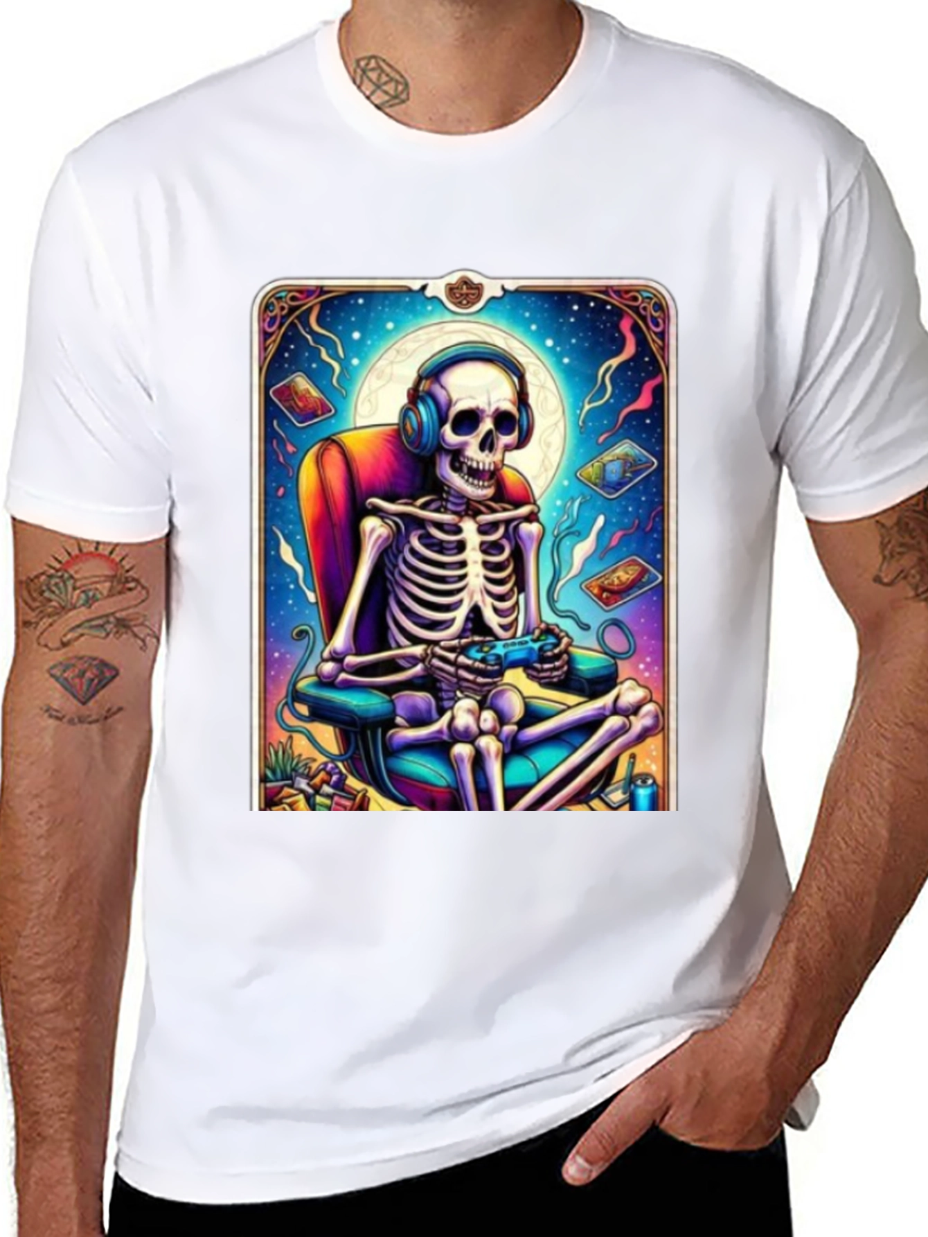 Gaming Skeleton Graphic Tee