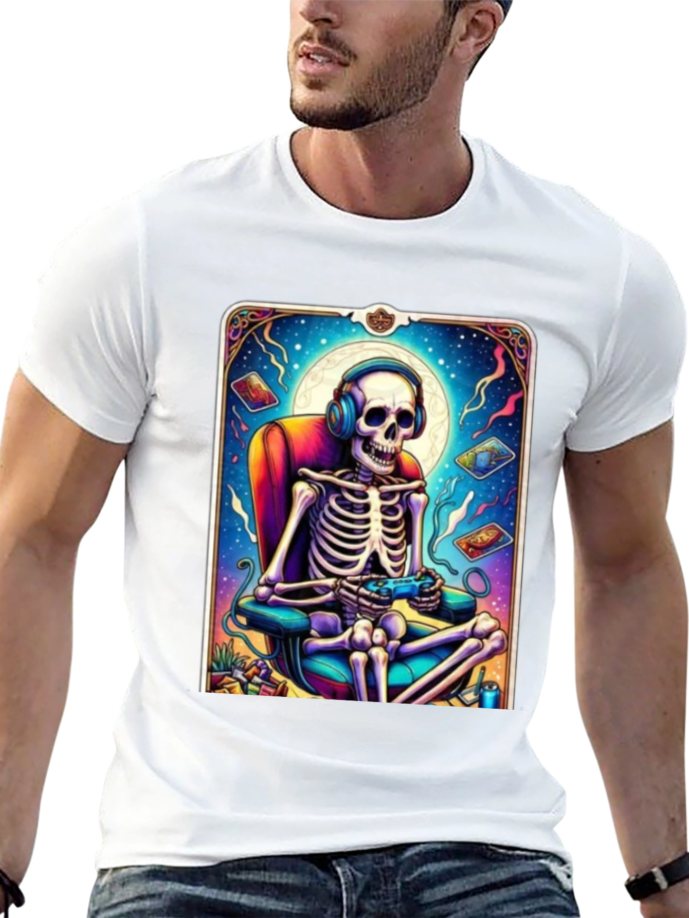 Gaming Skeleton Graphic Tee