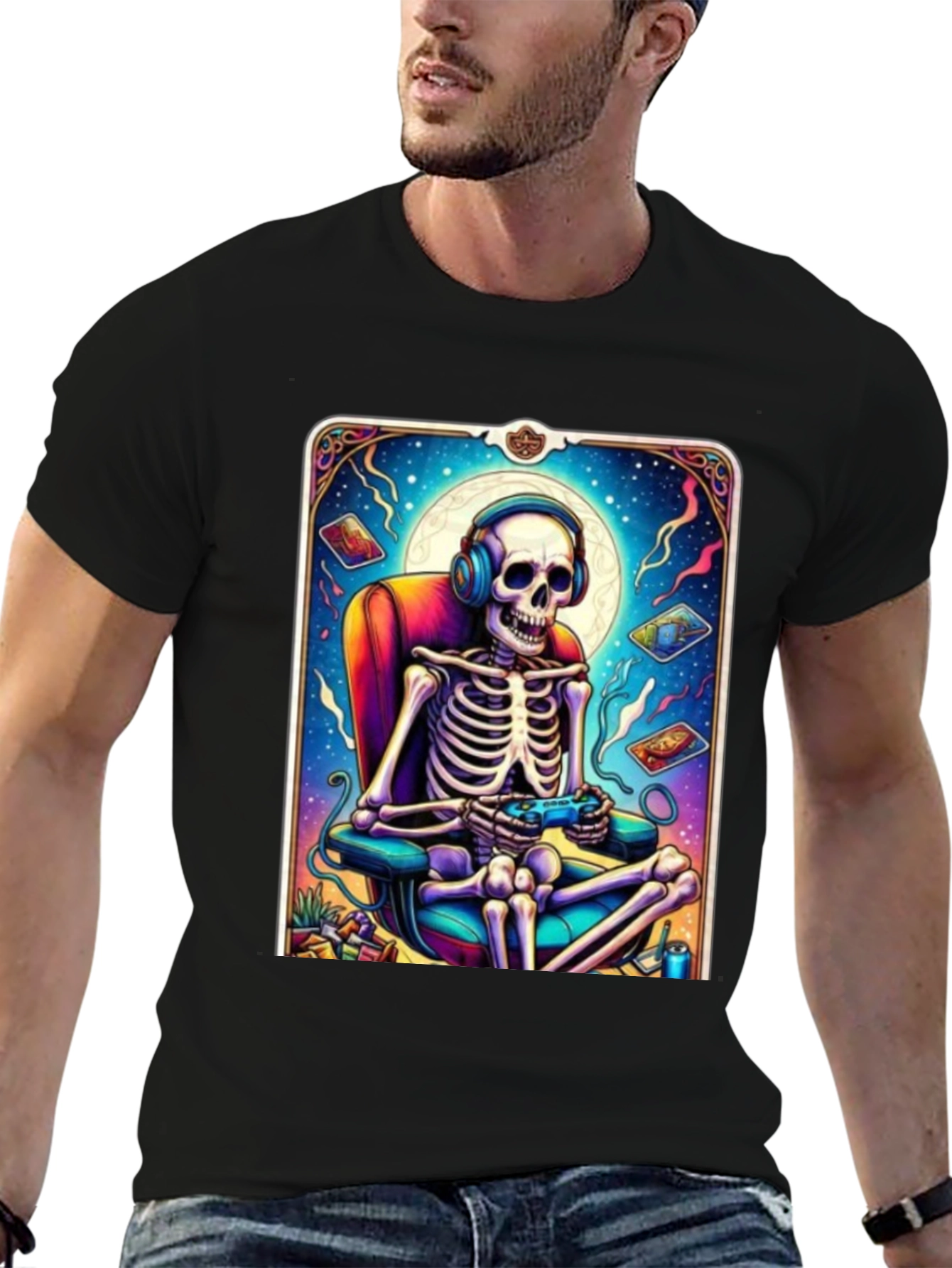 Gaming Skeleton Graphic Tee