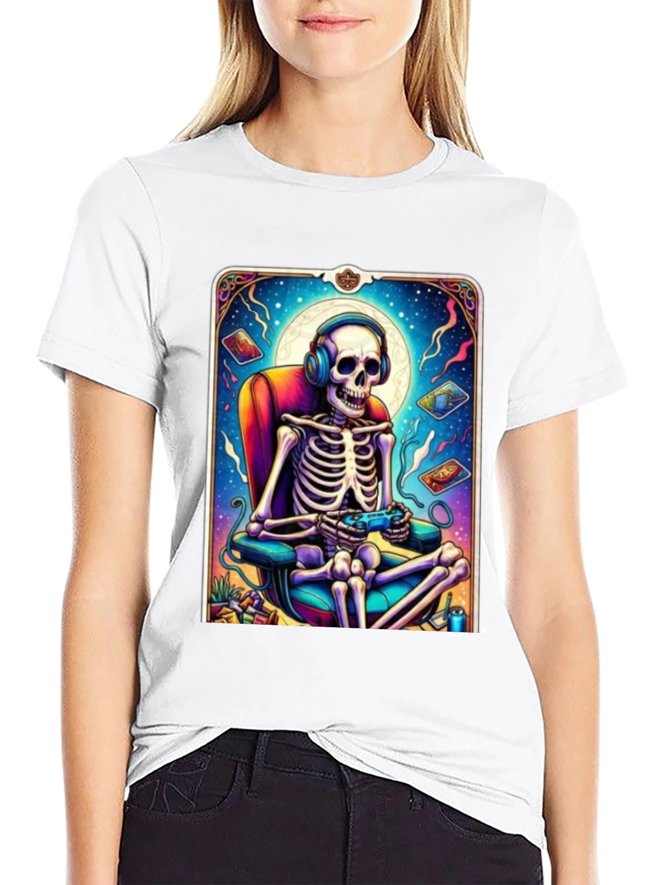 Gaming Skeleton Graphic Tee