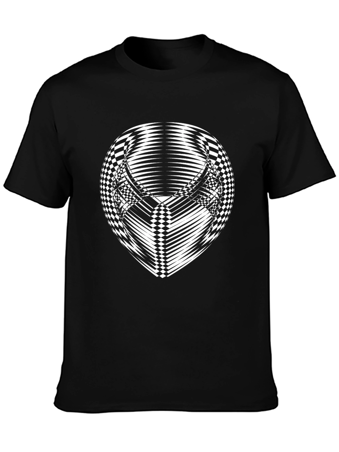Optical Illusion T-Shirt - Black Graphic Tee