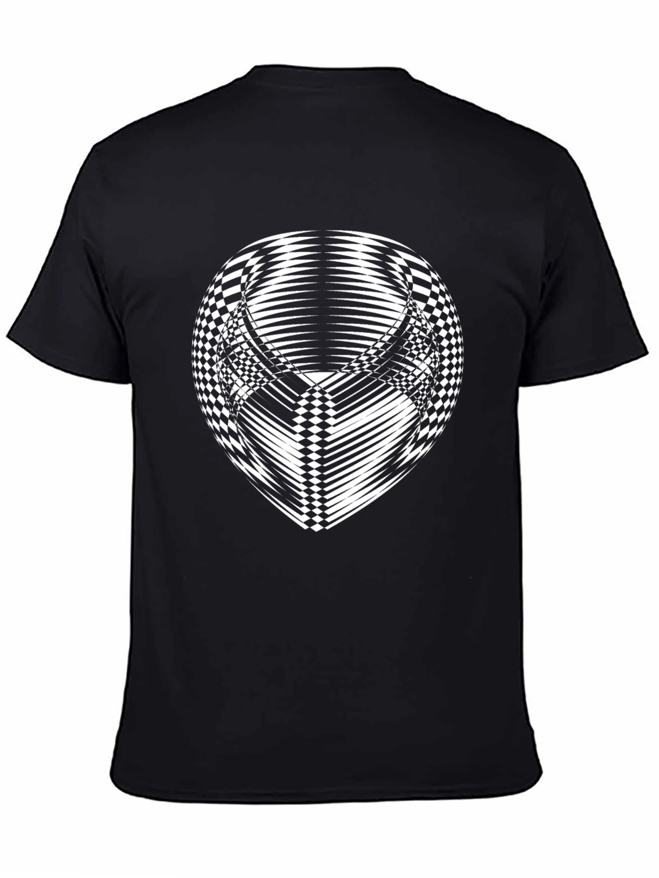Optical Illusion T-Shirt - Black Graphic Tee