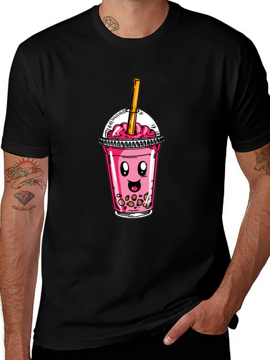 Bubble Tea Graphic T-Shirt - Kawaii Design