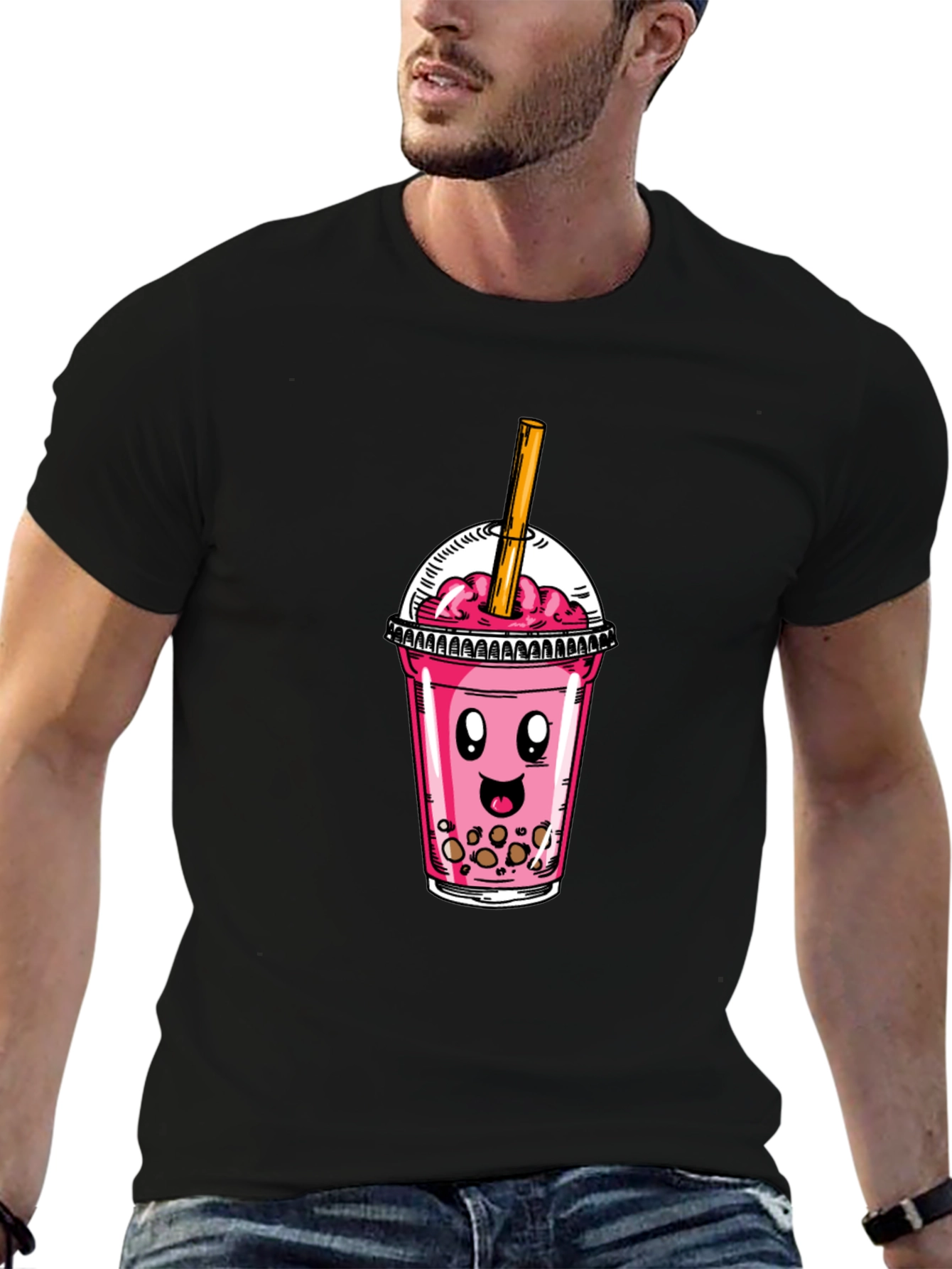 Bubble Tea Graphic T-Shirt - Kawaii Design