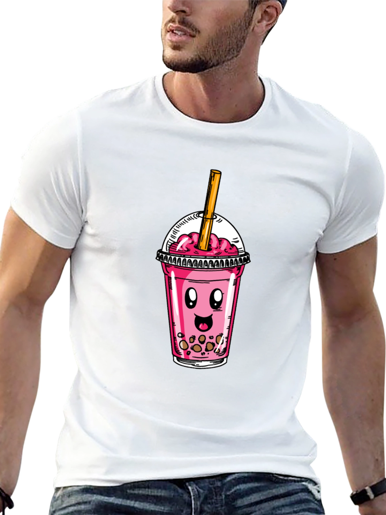 Bubble Tea Graphic T-Shirt - Kawaii Design