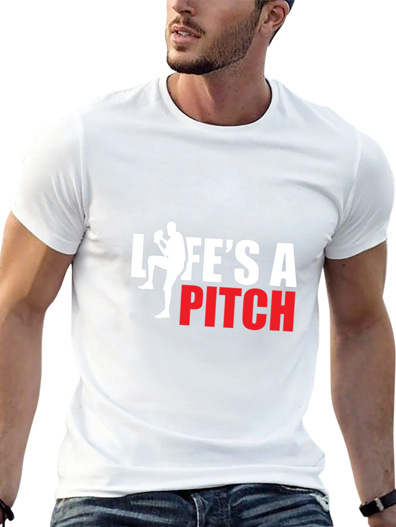 Lifes A Pitch Graphic T-Shirt