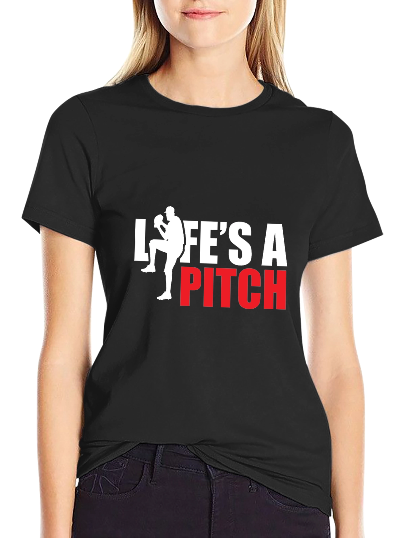 Lifes A Pitch Graphic T-Shirt