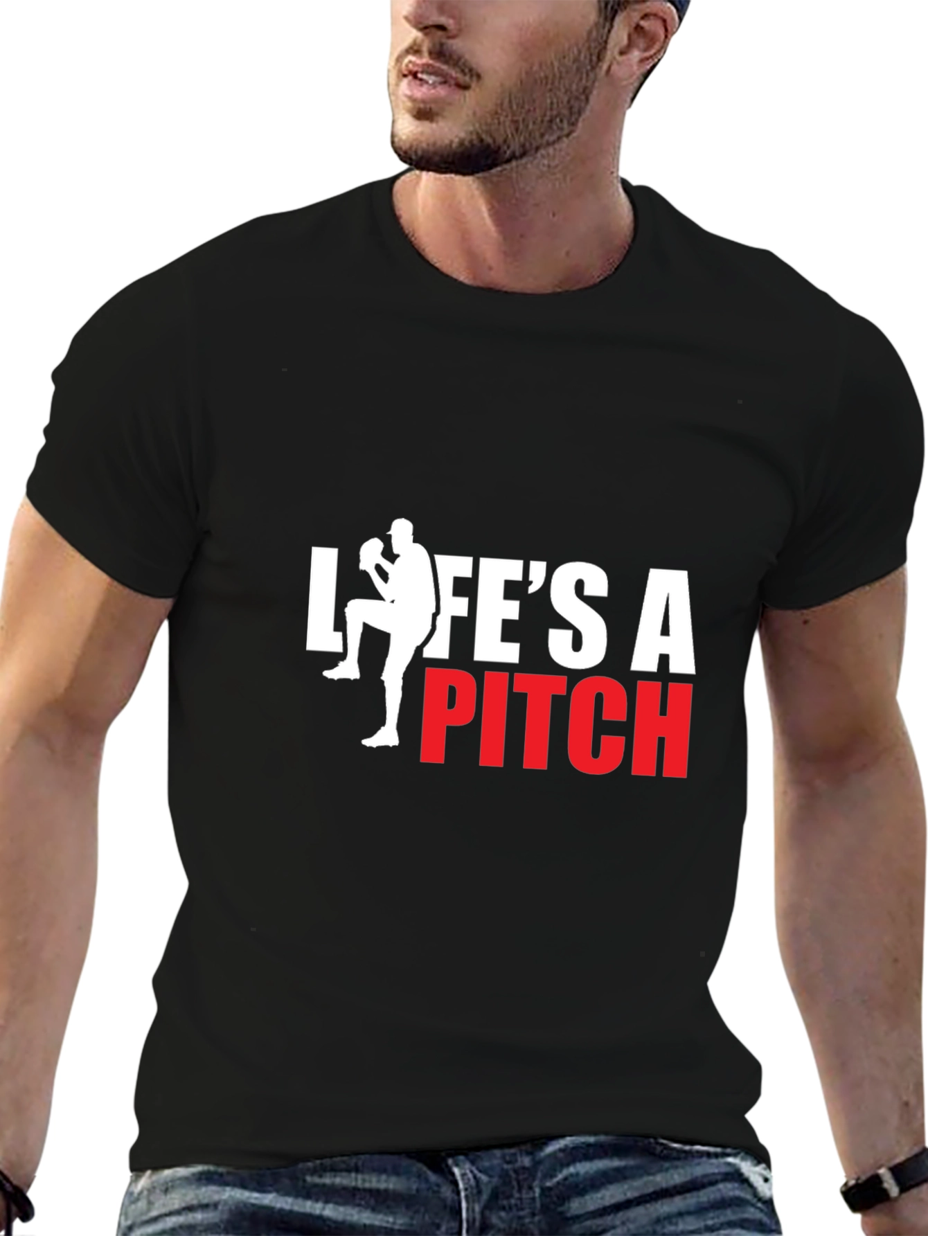 Lifes A Pitch Graphic T-Shirt