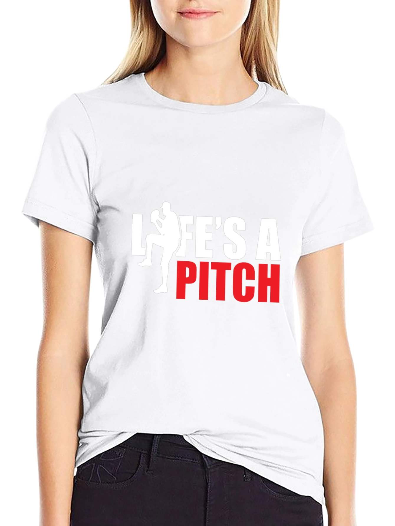 Lifes A Pitch Graphic T-Shirt