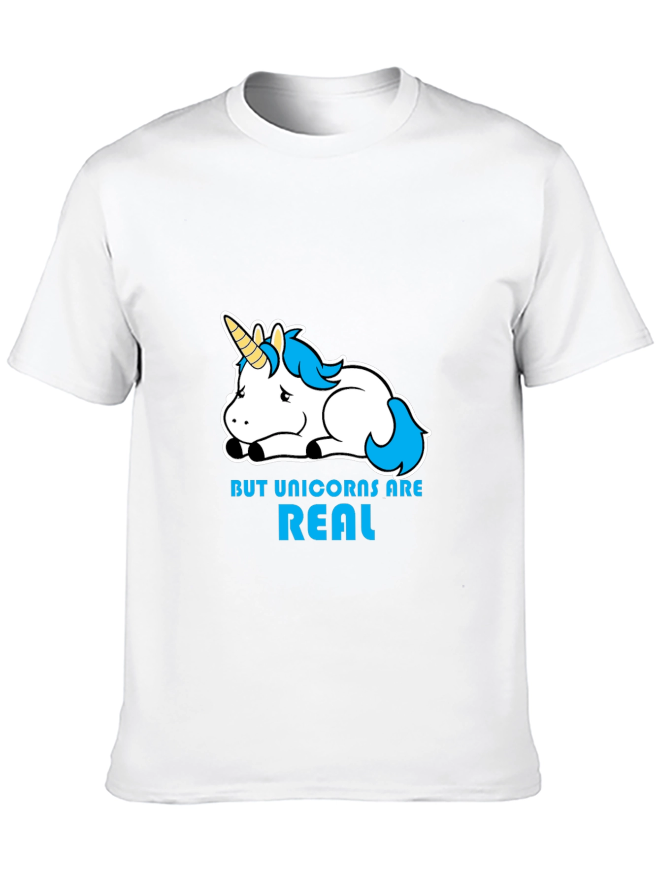 Unicorns Are Real Black T-Shirt