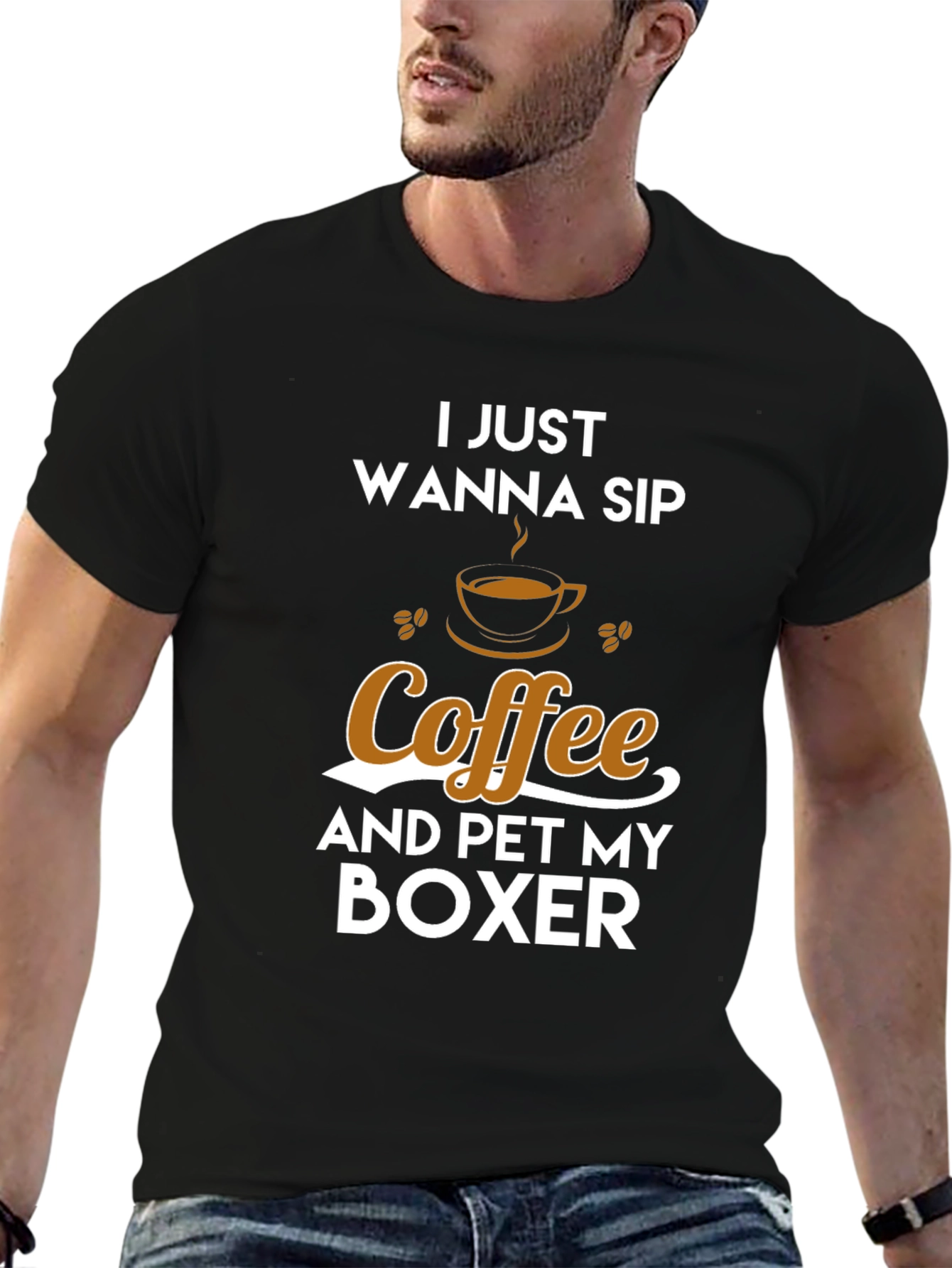 Sip Coffee & Pet My Boxer T-Shirt