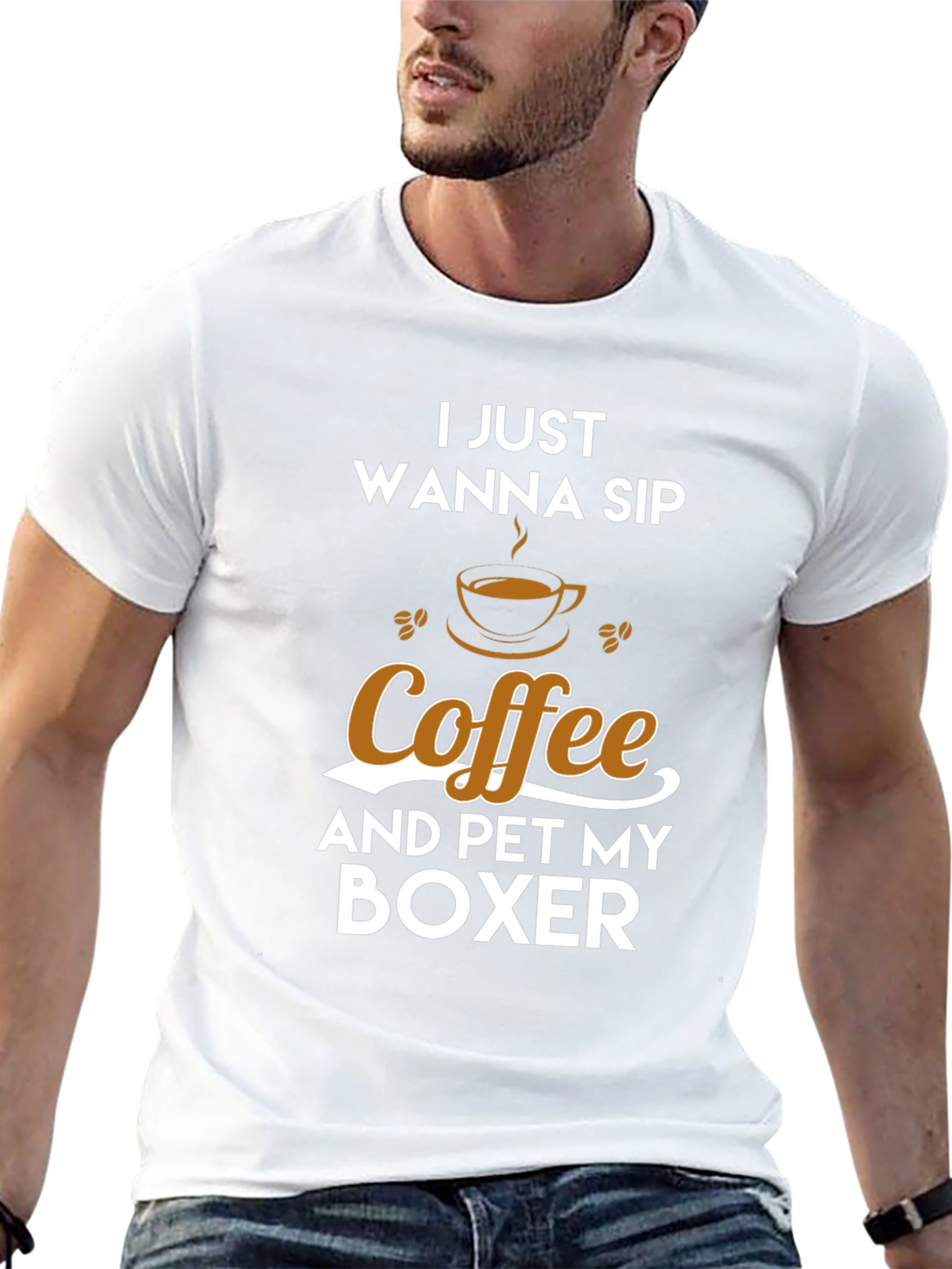 Sip Coffee & Pet My Boxer T-Shirt