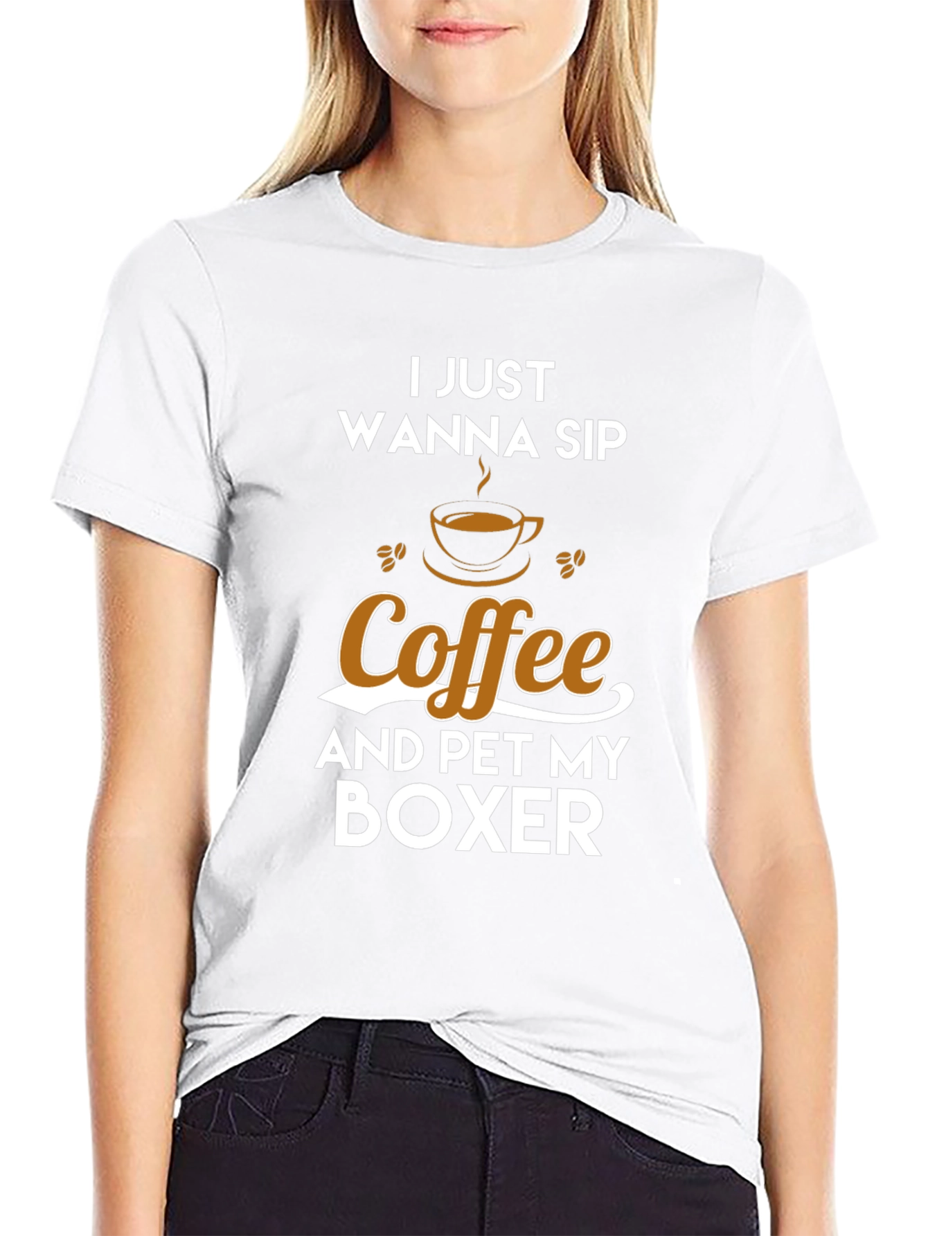 Sip Coffee & Pet My Boxer T-Shirt