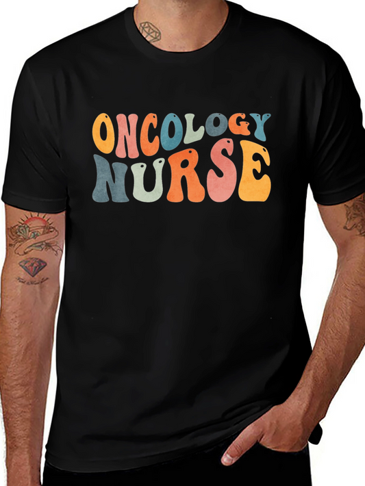 Oncology Nurse Retro Style T-Shirt