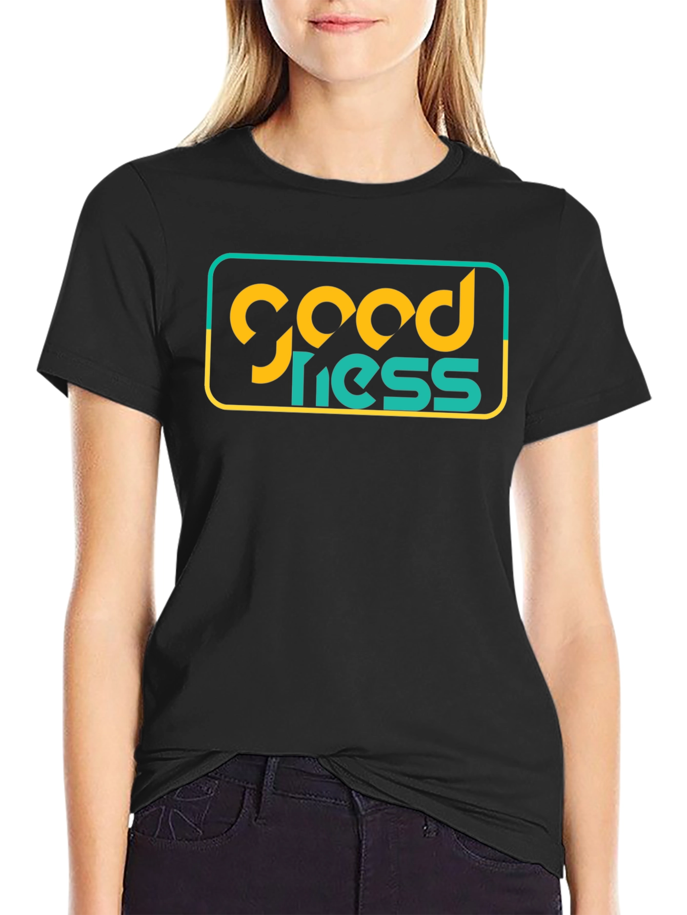 Goodness Graphic Tee - Stylish Black T-Shirt
