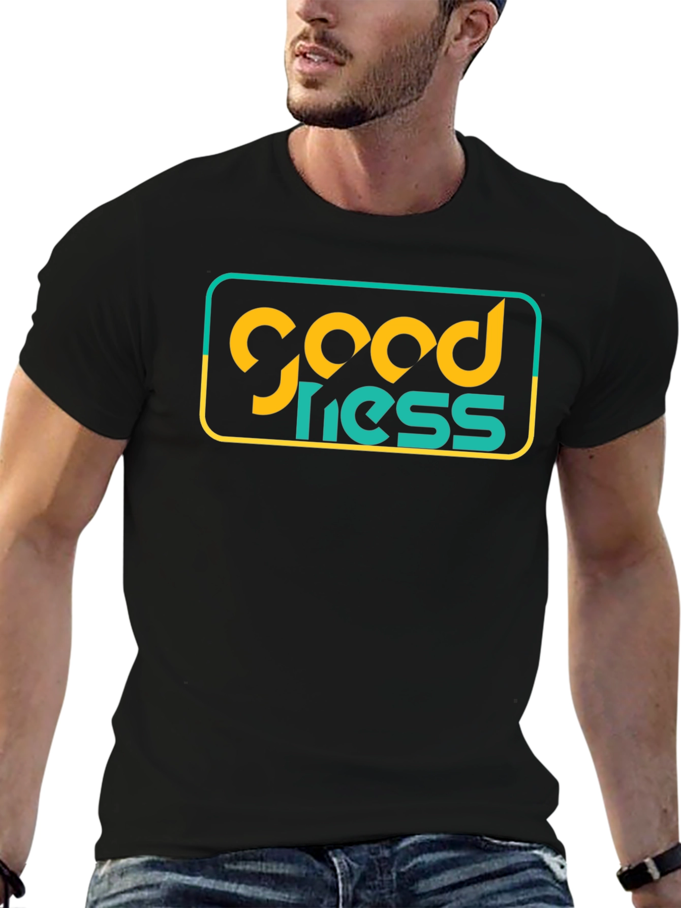 Goodness Graphic Tee - Stylish Black T-Shirt