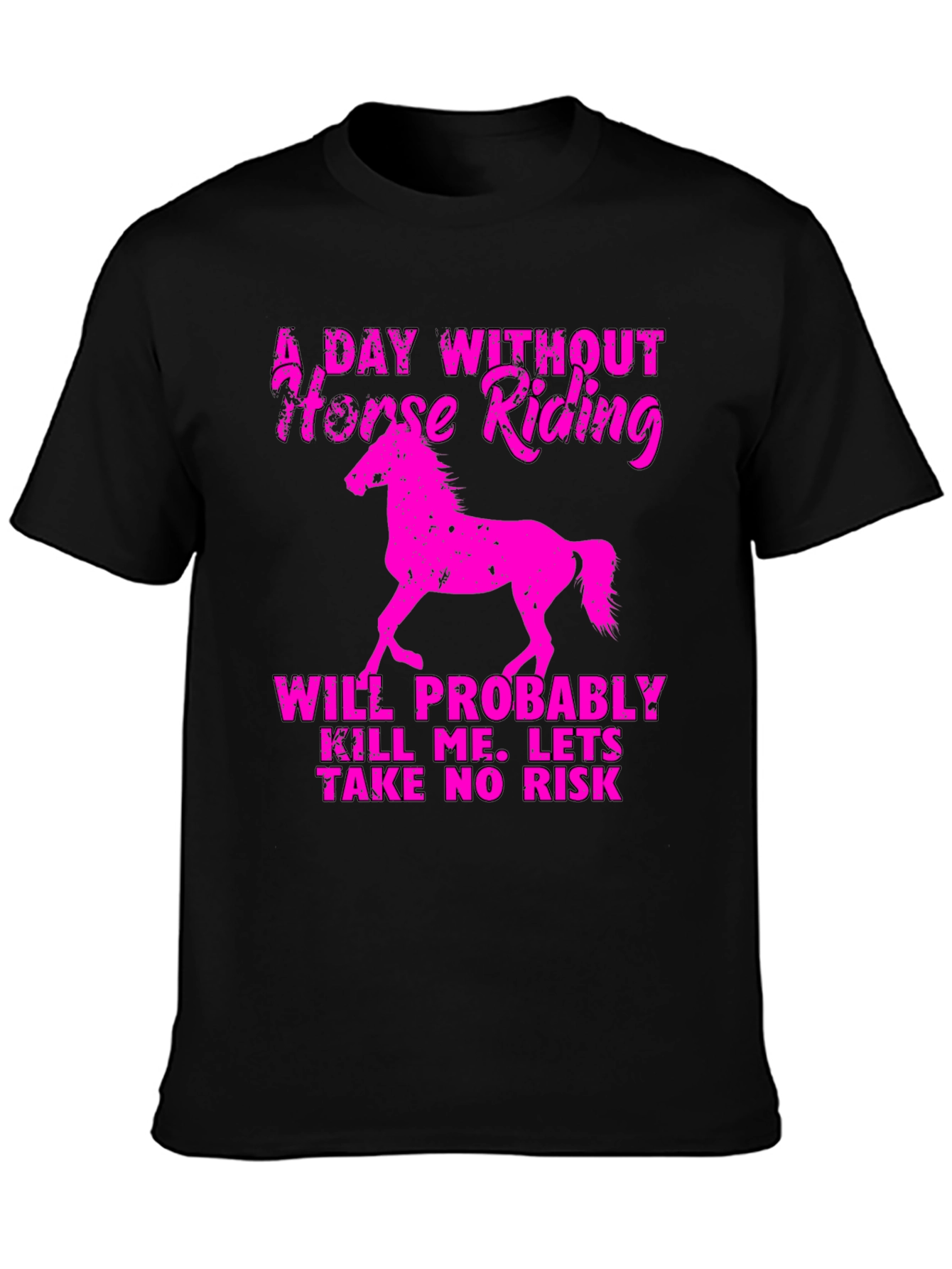 Horse Riding Graphic Tee - A Day Without