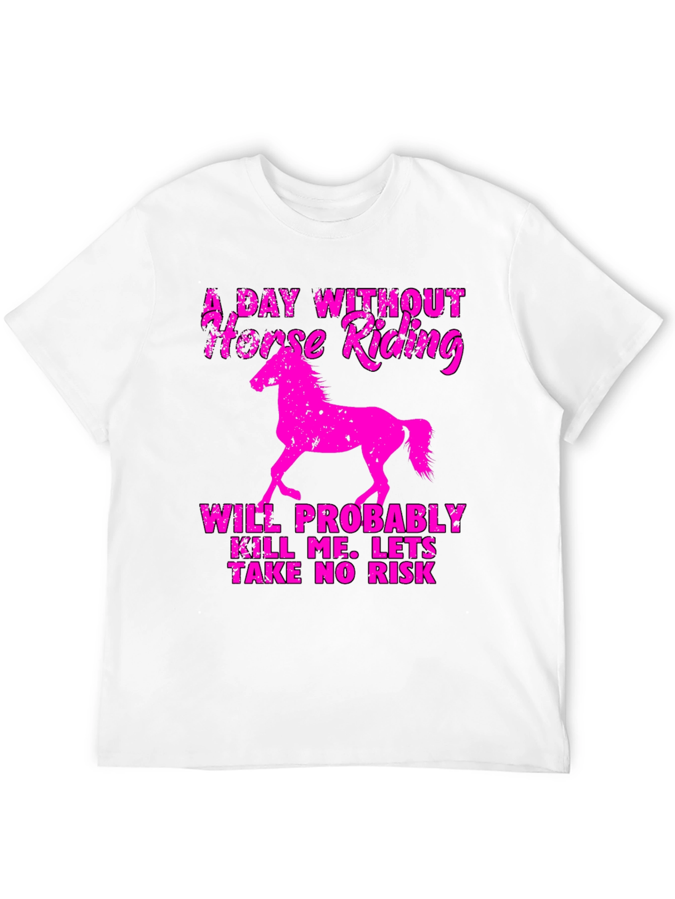 Horse Riding Graphic Tee - A Day Without