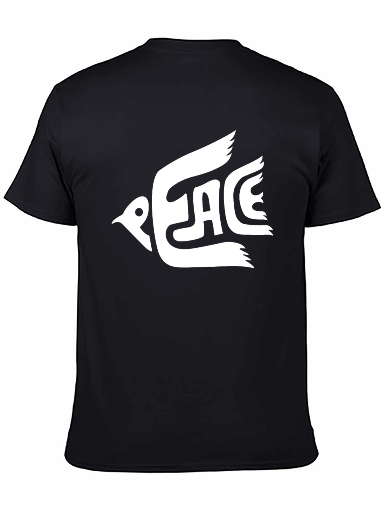 Peace Dove Graphic T-Shirt - Mens Black Tee