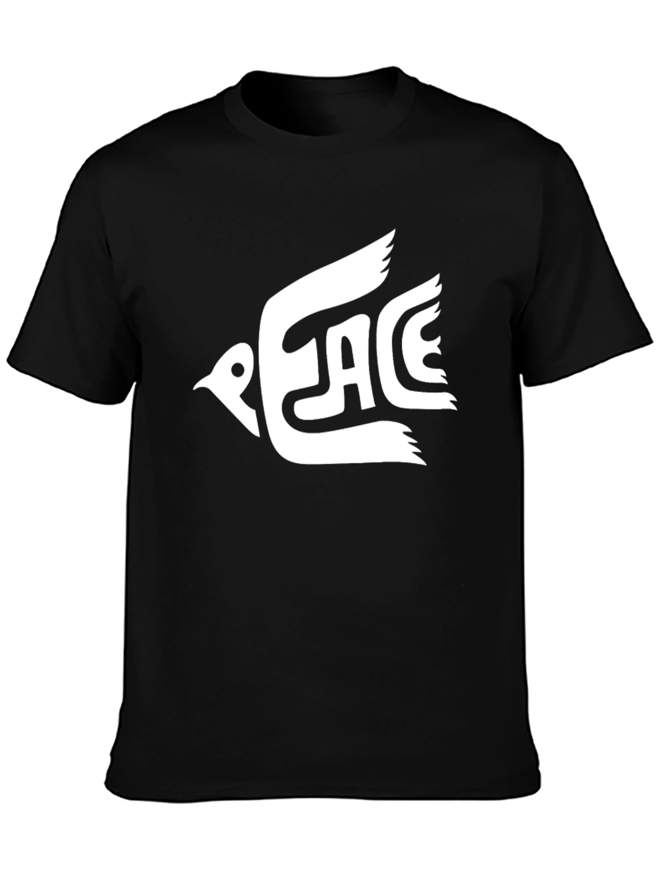 Peace Dove Graphic T-Shirt - Mens Black Tee